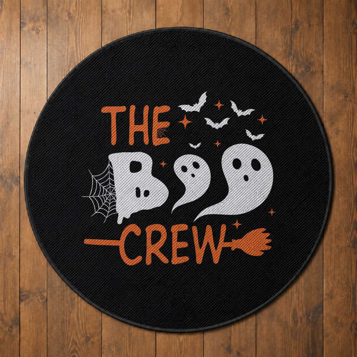 Halloween Round Rug The Boo Crew Trick Or Treat Ghost Squad