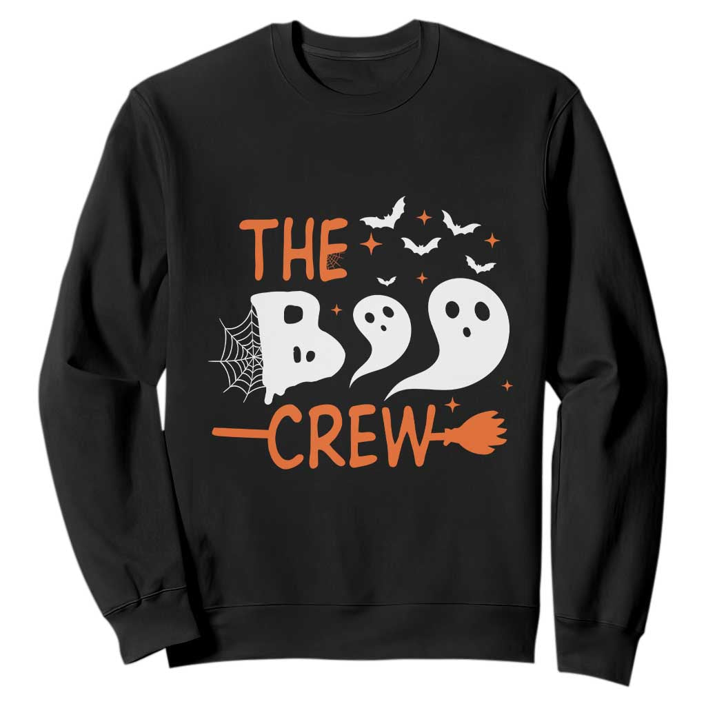 Halloween Sweatshirt The Boo Crew Trick Or Treat Ghost Squad TS11 Black Print Your Wear