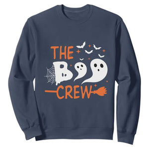 Halloween Sweatshirt The Boo Crew Trick Or Treat Ghost Squad TS11 Navy Print Your Wear