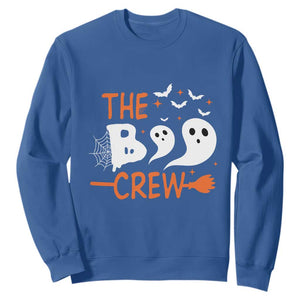 Halloween Sweatshirt The Boo Crew Trick Or Treat Ghost Squad TS11 Royal Blue Print Your Wear