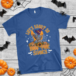 Halloween Witches T Shirt Life's Short So Buy The Shoes Spider Web Fall Season TS11 Royal Blue Print Your Wear