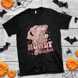 Halloween Cowgirl T Shirt Howdy Witches Cowboy Boots Witch Hat Thunder TS11 Black Print Your Wear