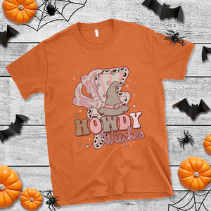 Halloween Cowgirl T Shirt Howdy Witches Cowboy Boots Witch Hat Thunder TS11 Orange Print Your Wear