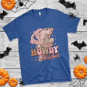 Halloween Cowgirl T Shirt Howdy Witches Cowboy Boots Witch Hat Thunder TS11 Royal Blue Print Your Wear