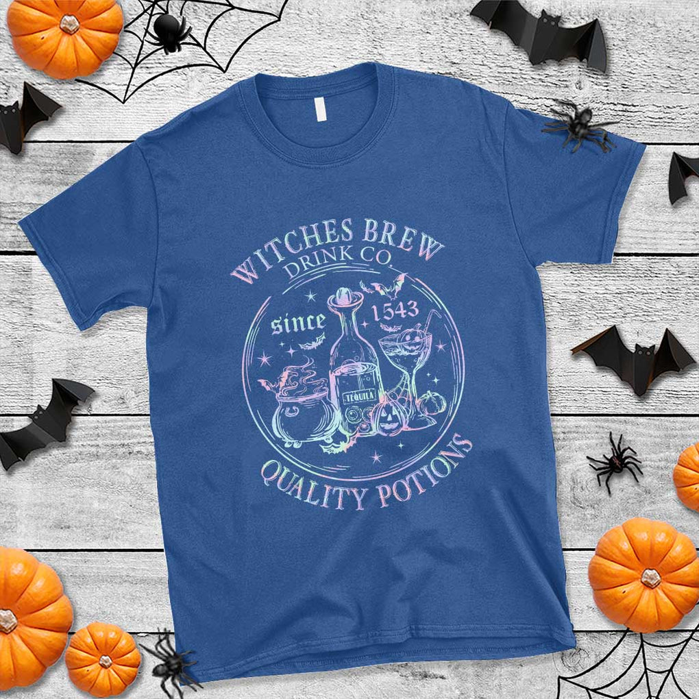 Halloween Witch Drinks T Shirt Witches Brew Drink Co Since 1543 TS11 Royal Blue Print Your Wear