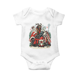 Whimsigoth Nordic Christmas Alpine Folklore Creatures Yule Cat Krampus 90s Styles Baby Onesie