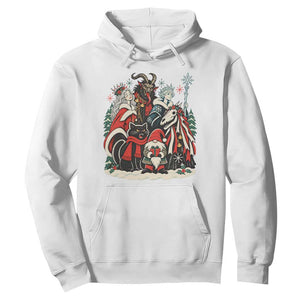 Whimsigoth Nordic Christmas Alpine Folklore Creatures Yule Cat Krampus 90s Styles Hoodie