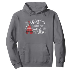 Funny Christmas Native American Hoodie Christmas With My Tribes TS11 Charcoal Print Your Wear