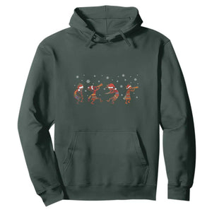 Funny Christmas Native American Hoodie Santa Kokopeli Snowflake TS11 Dark Forest Green Print Your Wear