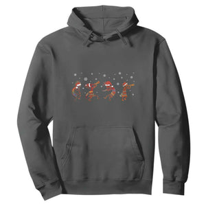 Funny Christmas Native American Hoodie Santa Kokopeli Snowflake TS11 Dark Heather Print Your Wear