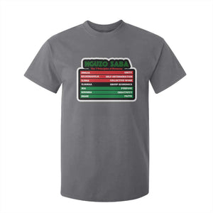 Nguzo Saba The 7 Principles Of Kwanzaa T Shirt For Kid TS11 Charcoal Print Your Wear