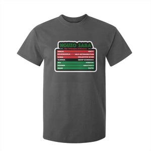 Nguzo Saba The 7 Principles Of Kwanzaa T Shirt For Kid TS11 Dark Heather Print Your Wear