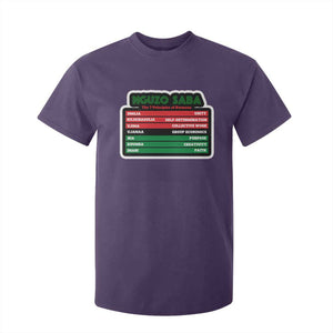 Nguzo Saba The 7 Principles Of Kwanzaa T Shirt For Kid TS11 Purple Print Your Wear