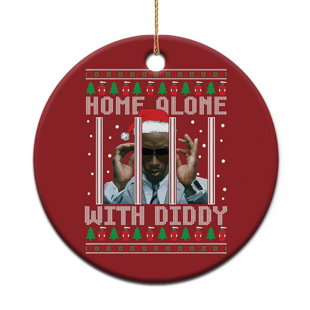 Funny Dirty Santa Diddy Xmas Christmas Ornament Home Alone With Diddy TS11 Print Your Wear