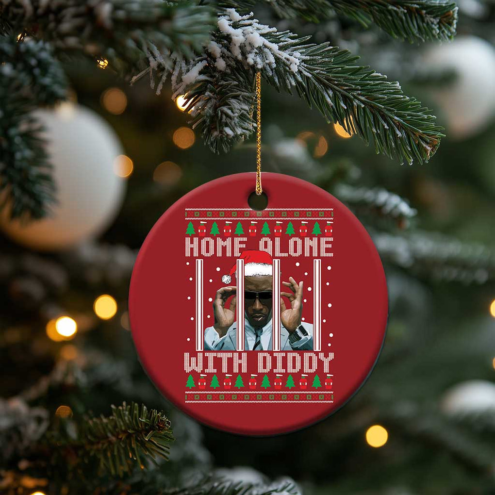 Funny Dirty Santa Diddy Xmas Christmas Ornament Home Alone With Diddy TS11 Print Your Wear