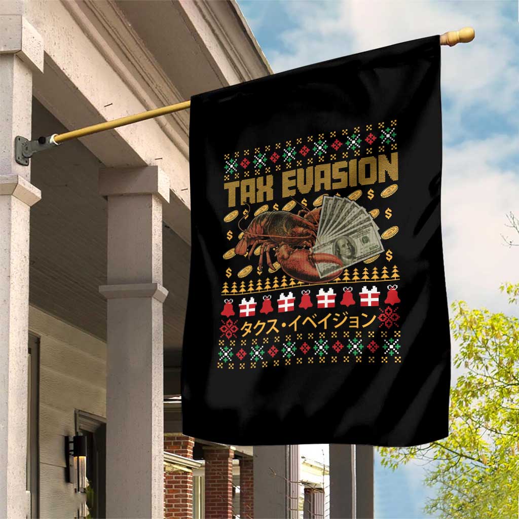 Tax Evasion Lobster Christmas Garden Flag Funny Sarcasm Oddly Specific Meme TS11 Print Your Wear