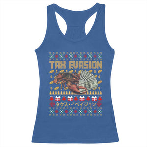 Tax Evasion Lobster Christmas Racerback Tank Top Funny Sarcasm Oddly Specific Meme TS11 Royal Blue Print Your Wear