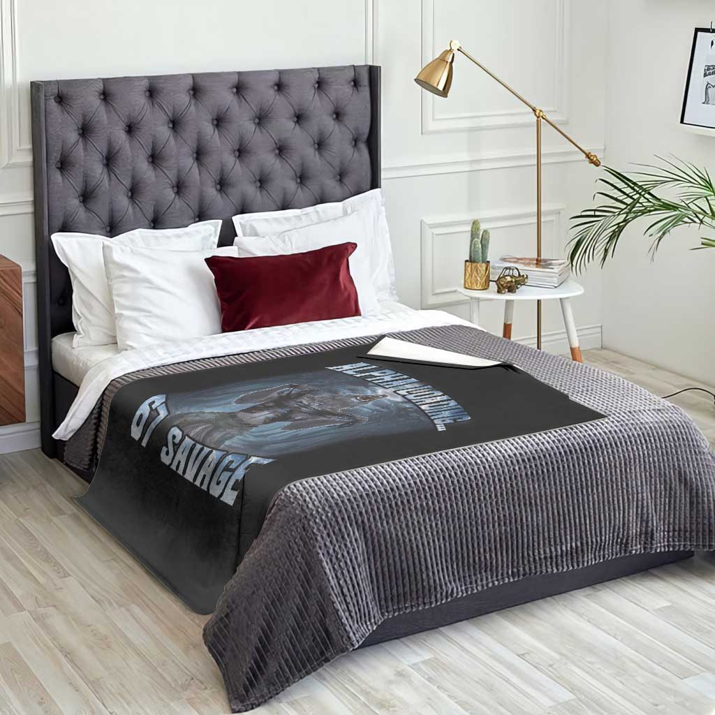 Funny 67 Alpha Wolf Throw Blanket Alpha Loading 67 Savage Six Seven Gen Z Meme TS11 Print Your Wear