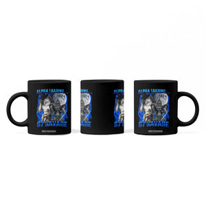 Funny Six Seven Alpha Wolf Coffee Mug Alpha Loading 67 Savage Wolves Moon Meme TS11 Print Your Wear