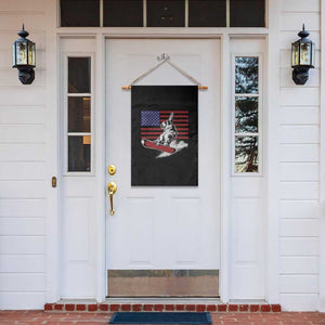 Funny Snowboarding Lover American Flag Winter Sport Garden Flag TS11 Print Your Wear