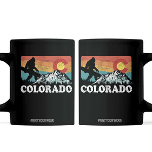 Funny Colorado Snowboarding Bigfoot Mountain Winter Sport Coffee Mug TS11 Black Print Your Wear