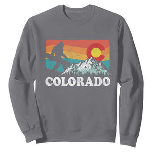 Funny Colorado Snowboarding Bigfoot Mountain Winter Sport Sweatshirt TS11 Charcoal Print Your Wear