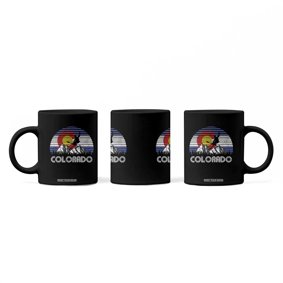 Ski Skiing Colorado Snow Mountain Winter Sport Coffee Mug TS11 Print Your Wear