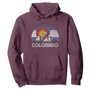 Ski Skiing Colorado Snow Mountain Winter Sport Hoodie TS11 Maroon Print Your Wear