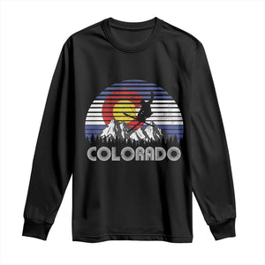 Ski Skiing Colorado Snow Mountain Winter Sport Long Sleeve Shirt TS11 Black Print Your Wear