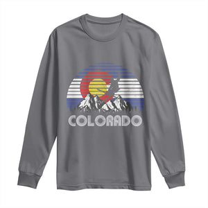 Ski Skiing Colorado Snow Mountain Winter Sport Long Sleeve Shirt TS11 Charcoal Print Your Wear