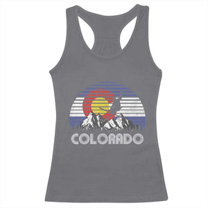 Ski Skiing Colorado Snow Mountain Winter Sport Racerback Tank Top TS11 Charcoal Print Your Wear