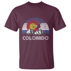 Ski Skiing Colorado Snow Mountain Winter Sport T Shirt TS11 Maroon Print Your Wear