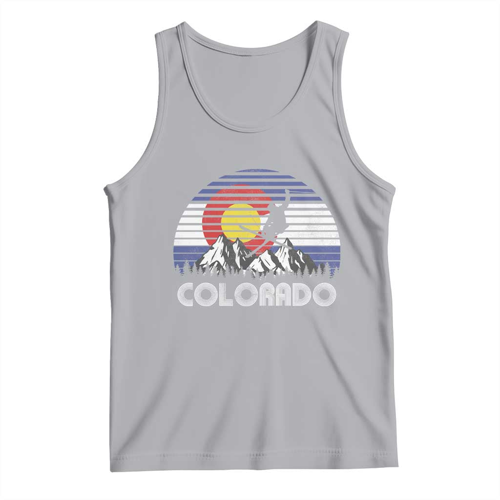 Ski Skiing Colorado Snow Mountain Winter Sport Tank Top TS11 Athletic Heather Print Your Wear