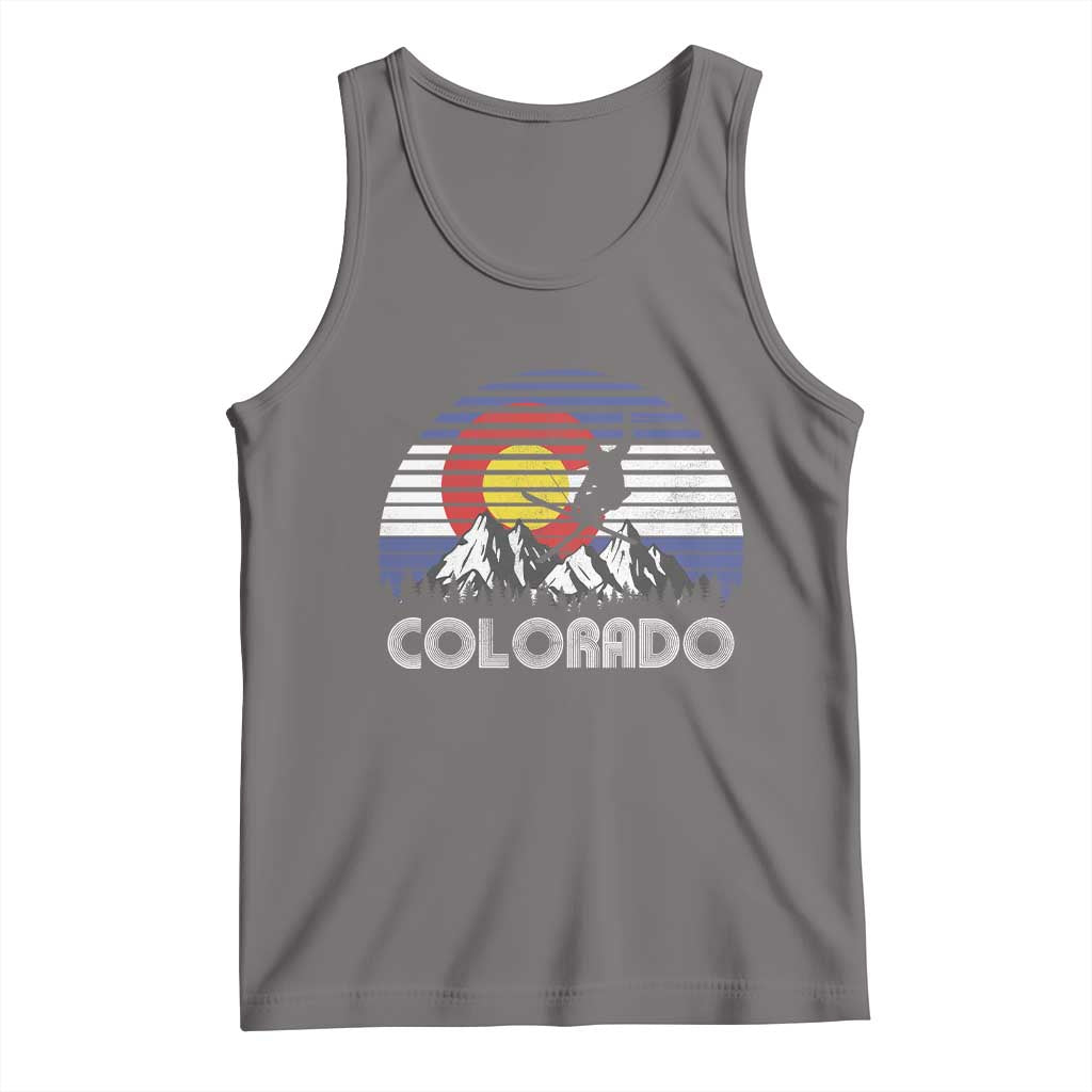 Ski Skiing Colorado Snow Mountain Winter Sport Tank Top TS11 Deep Heather Print Your Wear