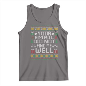 Funny Office Christmas Tank Top Your Email Did Not Find Me Well Holiday Work TS11 Deep Heather Print Your Wear