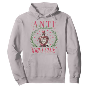 Funny Anti Valentine Girl Club Hoodie Love Potion Skull TS11 Ice Gray Print Your Wear