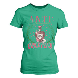 Funny Anti Valentine Girl Club T Shirt For Women Love Potion Skull TS11 Irish Green Print Your Wear