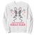 Funny Anti Valentine Girls Club Sweatshirt Anti Valentine's Day Skeleton TS11 White Print Your Wear