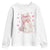 Funny Valentine's Day Cute Heart Cat Youth Sweatshirt TS11 White Print Your Wear