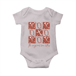 Christian Religious God Valentine's Day Baby Onesie The Original Love Letters Thorns Cross TS11 Ice Gray Print Your Wear