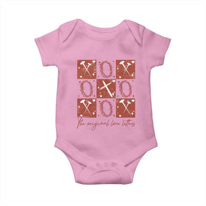 Christian Religious God Valentine's Day Baby Onesie The Original Love Letters Thorns Cross TS11 Light Pink Print Your Wear