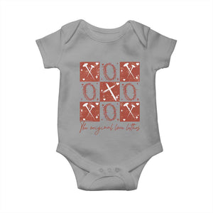 Christian Religious God Valentine's Day Baby Onesie The Original Love Letters Thorns Cross TS11 Sport Gray Print Your Wear