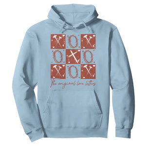 Christian Religious God Valentine's Day Hoodie The Original Love Letters Thorns Cross TS11 Light Blue Print Your Wear