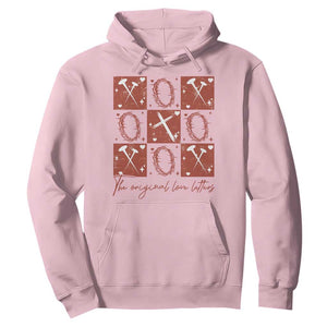 Christian Religious God Valentine's Day Hoodie The Original Love Letters Thorns Cross TS11 Light Pink Print Your Wear