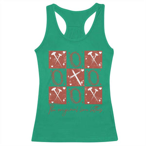 Christian Religious God Valentine's Day Racerback Tank Top The Original Love Letters Thorns Cross TS11 Irish Green Print Your Wear