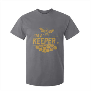 I Am A Keeper T Shirt For Kid Honey Bee Apiarist Funny Beekeeping TS11 Charcoal Print Your Wear