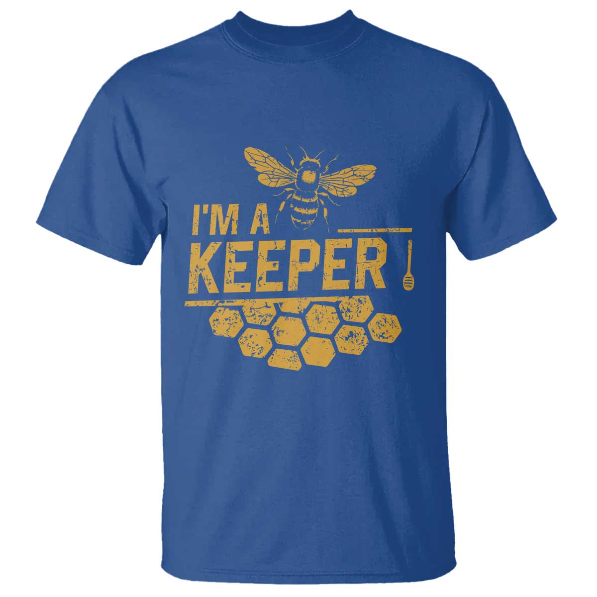 I Am A Keeper T Shirt Honey Bee Apiarist Funny Beekeeping TS11 Royal Blue Print Your Wear