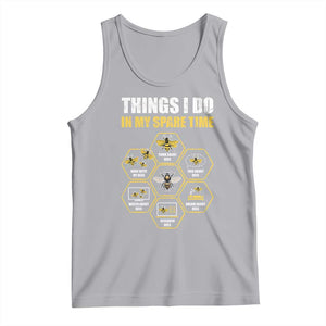 Funny Beekeeper Tank Top Things I Do in My Spare Time Beekeeping TS11 Athletic Heather Print Your Wear