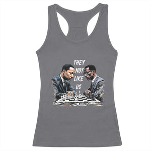 Martin Luther King Malcolm X Racerback Tank Top They Not Like Us Black Leaders TS11 Charcoal Print Your Wear