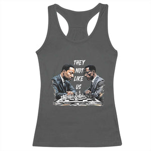 Martin Luther King Malcolm X Racerback Tank Top They Not Like Us Black Leaders TS11 Dark Heather Print Your Wear